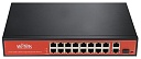 WI-PS518G порты 16 PoE FE + 1 Combo GE + 1 SFP сетевой коммутатор Wi-Tek