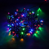 Гирлянда 230V 400 LED 40м, мульти, IP44, шнур 3м, CL07 линейная