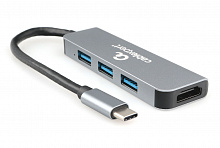 USB Type-C адаптер 2-в-1 Cablexpert A-CM-COMBO2-01