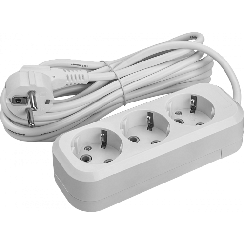 Удлинитель Онлайт OPE-S-03-500-E-3x1 с з/к 5м