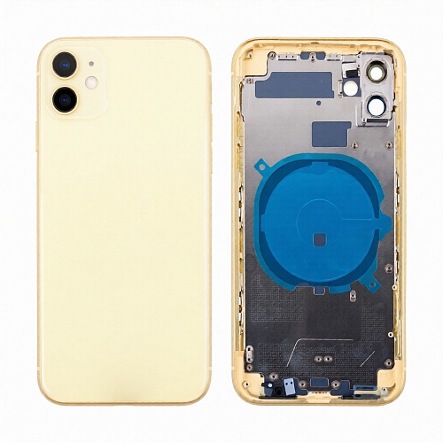 Корпус для iPhone 11 (A2221) (1 Sim) Желтый - Премиум