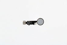Шлейф кнопки HOME для iPhone 7/7 Plus/8/8 Plus/SE (2020)/SE 2022 с толкателем (серебро)