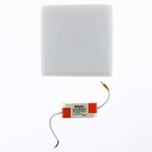 Светильник безрамочный 24Вт, 4000К, квадратный, с регулируемым диаметром врезного отверстия 50-160мм Navigator (NLP-S2-24W-840-LED)