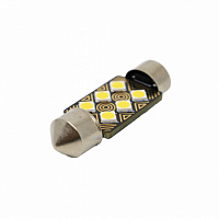 Светодиодная лампа C5W (T11x36) 12-24V 3030 6 SMD Canbus White