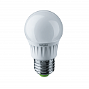 Лампа "шар" Navigator NLL-G45-7-230-2.7K-E27 (аналог лампы накаливания 60Вт, теплый белый)