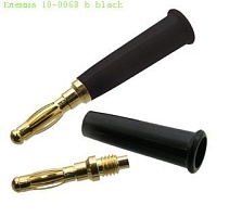 BANAN штекер 10-0068b (чёрный,пластик), Разъём