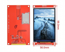 Дисплей LCD TFT 3.5" ILI9488, MSP3521 (320х480) цветной, без тачскрина, для Arduino UNO