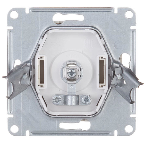 Розетка телевизионная TV AtlasDesign коннектор с/у 1-ая без з/к IP20 ATN001093 КАРБОН