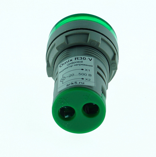 Вольтметр цифровой Omix R30-V1-1 (зеленый) 20-500 VAC