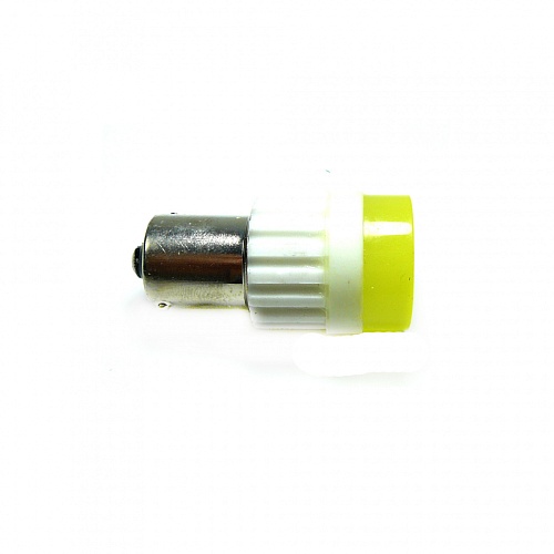 Светодиодная лампа P21W (BA15S) 12V 1 COB LED White 