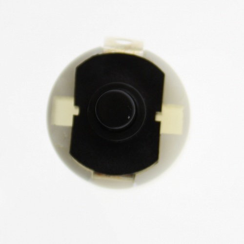 Переключатель кнопочный GJ01449 1.0A 30VDC  (белый,круглый) ON-OFF