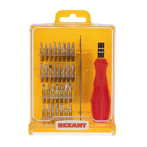 Отвертка с насадками Rexant для точных работ (32 предмета)