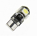 Светодиодная лампа T10 (W5W) 12V 5050 5 SMD LED Canbus White Lumen