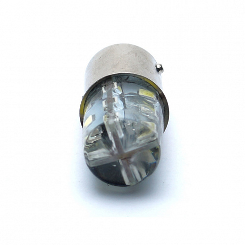 Светодиодная лампа P21W (BA15S) 12V 3014 24 SMD LED White 