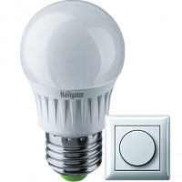 Диммируемая лампа «шар» Navigator NLL-G45-7-230-4K-E27-DIMM (7Вт, 570Лм, 4000К) Осн ср