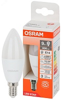 Лампа "свеча" светодиодная OSRAM LED Star 9Вт, 806лм, 4000К, E14 (замена 75Вт)