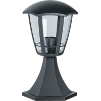 Садово-парковый шестигранный светильник NOF-P06-BL-IP44-E27 на постамент, под лампу Е27