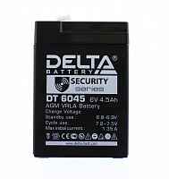 Аккумулятор свинцово-кислотный Delta DT 6045 (6V, 4.5Ah)