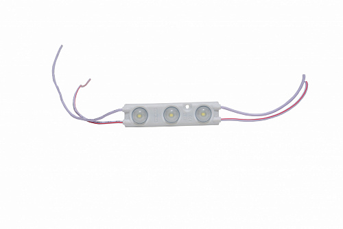 Модуль светодиодный ELP-3-2835-W 3SMD диодов 2835, с линзой, 170гр., 12В, IP65, белый