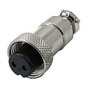 GX12M-2A розетка на кабель, Разъем