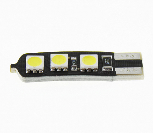 Светодиодная лампа T10 (W5W) 12V 5050 6 SMD LED Canbus White Lumen