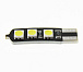 Светодиодная лампа T10 (W5W) 12V 5050 6 SMD LED Canbus White Lumen