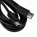 Кабель USB2.0 Гарнизон GCC-USB2-CMCM-6, Type-C/Type-C, 3 А, 60 Вт, PD/QC3.0, медь, 1.8 м, чёрный, па