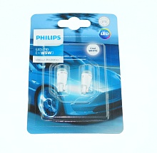 Светодиодная лампа W5W Philips Ultinon Pro3000 LED White 6000K 12V T10 11961U30CW B2  Уценка