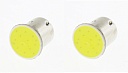 Светодиодные лампы P21W (BA15S) 12V 1 COB LED White Lumen 2 шт