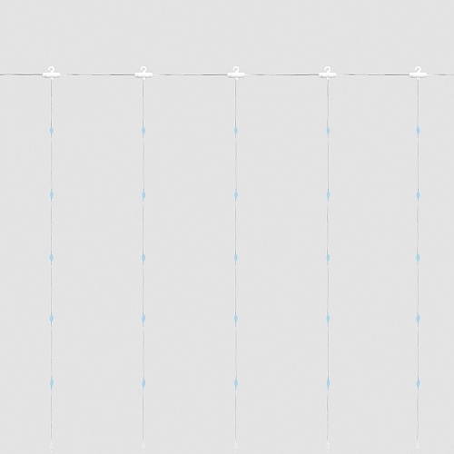 Гирлянда "занавес" типа Роса USB 240 LED 2*2м, 5000K, IP20 , сетевой шнур 2м в комплекте, CL590