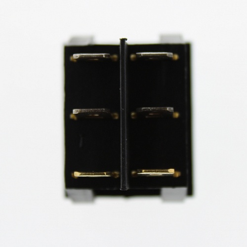 Переключатель клавишный IRS-2101-1C3 Y+G/B on-off жёлтый-зеленый