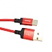 Шнур HOCO X14 USB Type-C/ 1m/ 2A/ Нейлон/ Red&Black
