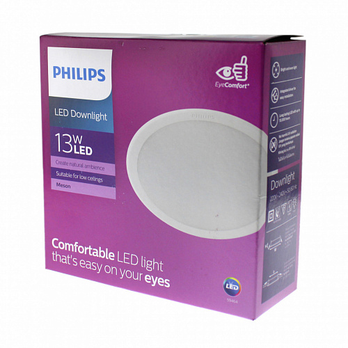 Светильник Philips 59464 MESON 125 13W WH recessed LED (13Вт, 960Лм, 4К)