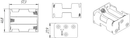 Батарейный отсек 6xAA BH363A 