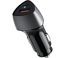 Автомобильное зарядное устройство REXANTс 2 портами  (USB-A QC 3.0 + USB-C PD) с индикат света 51ВТ