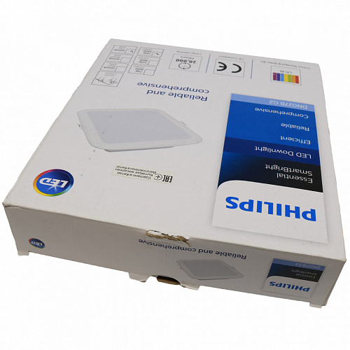 Светильник квадратный Philips DN027B G2 14W 220-240V L150 RU (14Вт, 1200Лм, 6.5К) 1 Повреждена упаковка