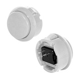 Переключатель кнопочный RC-1009-30-W no-nc белый