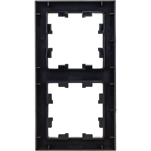 Рамка универсальная AtlasDesign 2 поста ATN001002 карбон