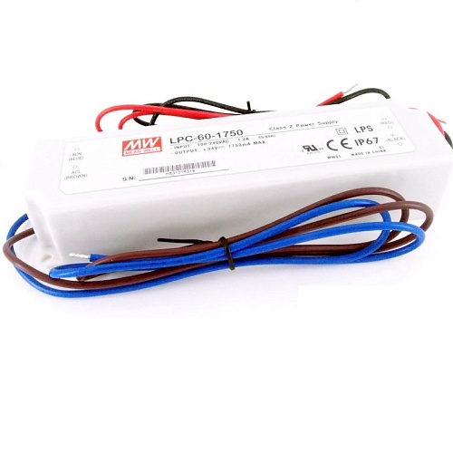 БП MeanWell LPC-60-1750 (1750mA IP67)