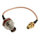 BNC-KY-1.5-RG316-15CM-SMA-KY-1.5 переходник гибкий BNC(гн)-SMA(гн), Разъём высокочастотный