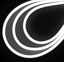 Лента светодиодная Neon mini PRO 8W/m CW (12v, smd2835, 120led/m, 0612, Silicon+PVC, 50m) белый холодный