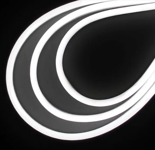 Лента светодиодная Neon mini PRO 8W/m CW (12v, smd2835, 120led/m, 0612, Silicon+PVC, 50m) белый холодный
