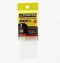 Клей для термопистолета, 7х100мм Stayer (набор 6шт) прозрачный