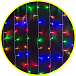Гирлянда уличная «занавес водопад» NGF-C02-01 RGB 400 2.1*1.4м IP44 TR