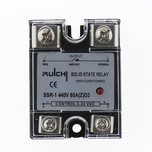 Реле твердотельное SSR-1 440V 60A (Z) D3 (3-32V)