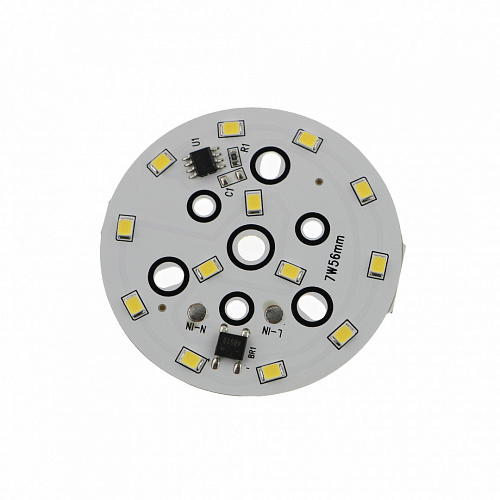 Светодиодная матрица "прямого включения" IC 7W 6500K smd5730 (220V, 600lm, 11LED, d=56mm)