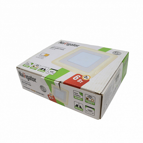 Светильник Navigator NLP-SC2-6+2W-WWW-LED белый/тепл белый 1 Потертости на корпусе, повреждение упак