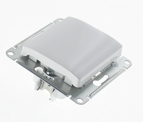 Переключатель "проходной" 1-кл. с/у Schneider Electric Glossa 250V 10А белый