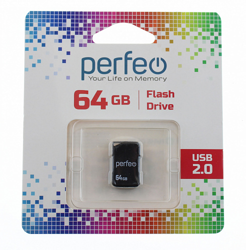 Карта памяти Perfeo USB 64GB M03 Black