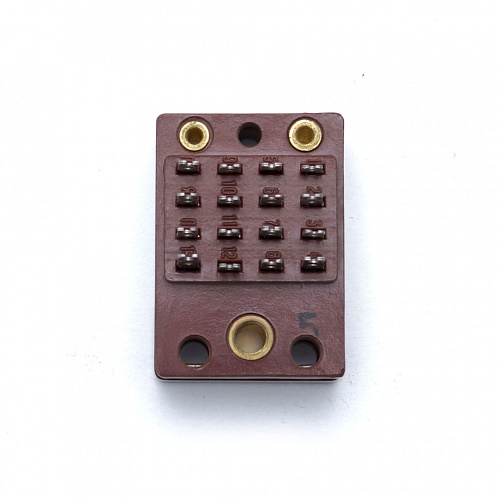 СК-РП-4 колодка для реле 16конт. под пайку, Колодка